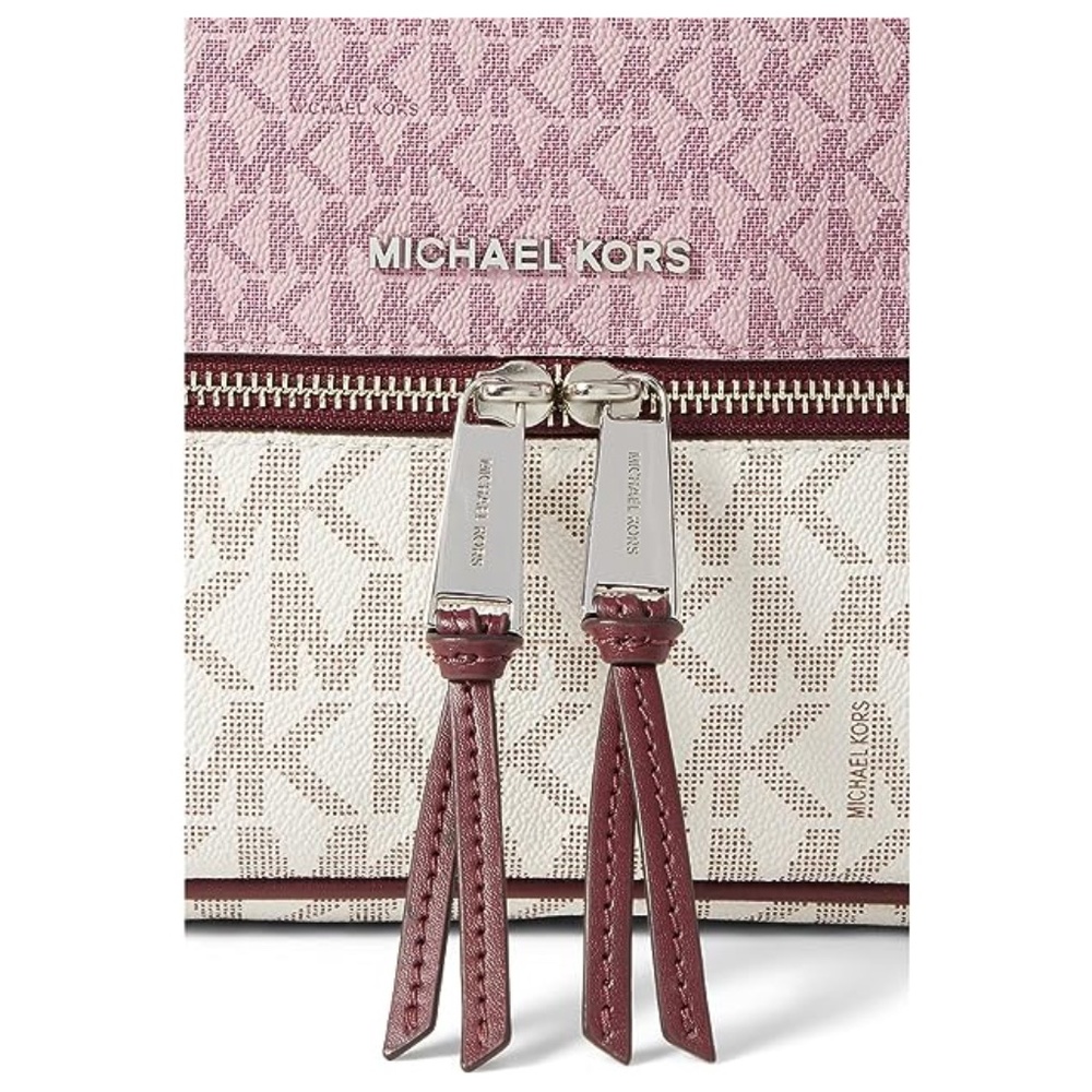 Michael Kors Rhea Zip Medium Backpack Royal Pink Multi - Picture 4 of 6